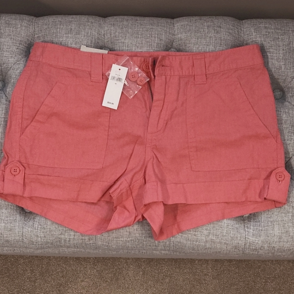 GAP coral linen shorts